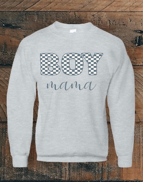 Boy mama crewneck sweatshirt