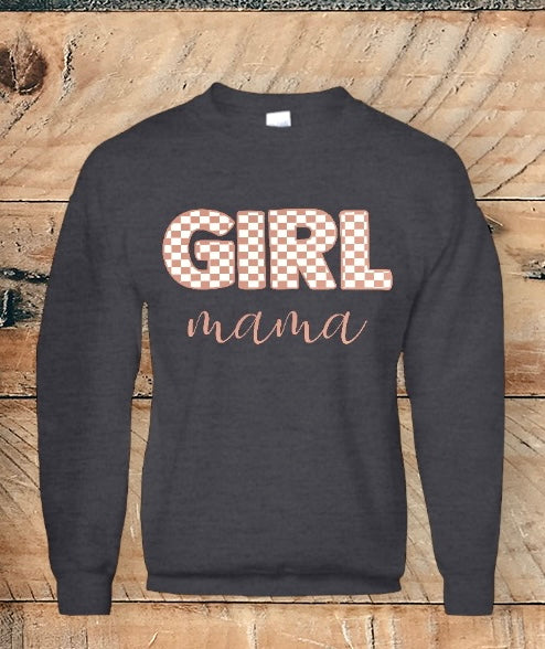 Girl mama crewneck sweatshirt